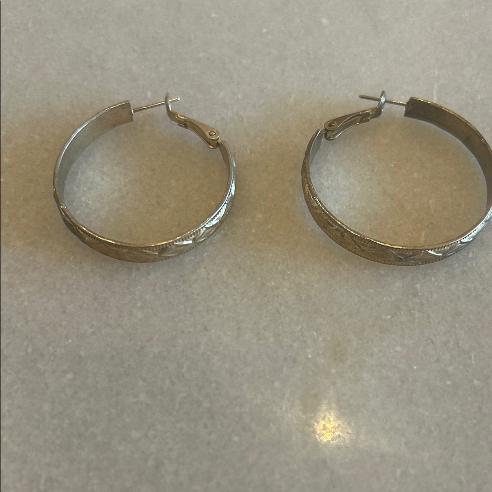 Elegant Silver Hoop Earrings